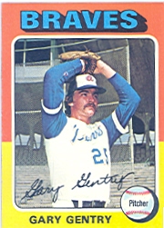 1975 Topps Mini Baseball Cards      393     Gary Gentry